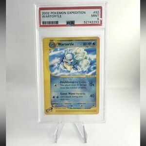 PSA 9 Wartortle 92/165 Expedition Pokemon Card WOTC Non Holo 2002 E Series
